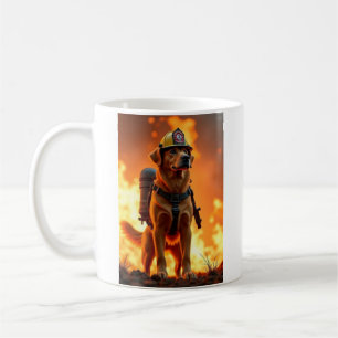 Caneca De Café Cão Bombeiro Mug