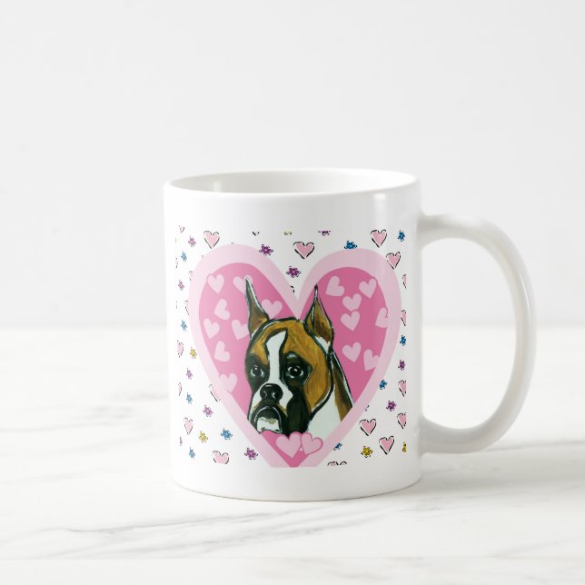 Caneca De Café Cão Boxer (Direita)