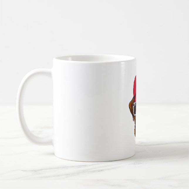 Caneca De Café Cão Boxer EUA (Esquerda)