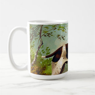 Caneca De Café Cão caçador com pássaro na boca