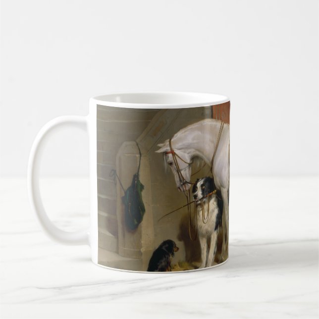 Caneca De Café Cão-cavalo Favoritos pintura arte Landseer (Esquerda)