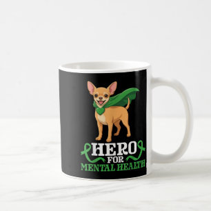 Caneca De Café Cão Chihuahua Herói para a Conscientização sobre S