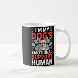 Caneca De Café Cão Chihuahua Suporte Emocional Humano