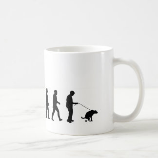 Caneca De Café Cão da evolução VMO08 que anda o cão