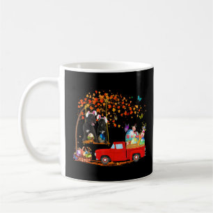 Caneca De Café Cão d'água português Vestindo Caminhão Vermelho Co