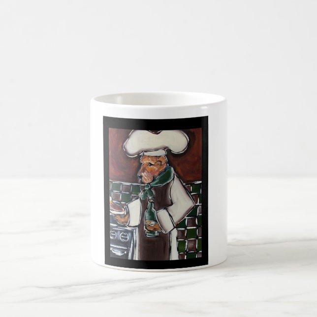 CANECA DE CAFÉ CÃO DE COZINHA AIREDALE TERRIER (Centro)