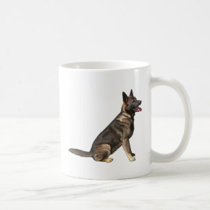 Caneca De Café Cão de german shepherd do Sable