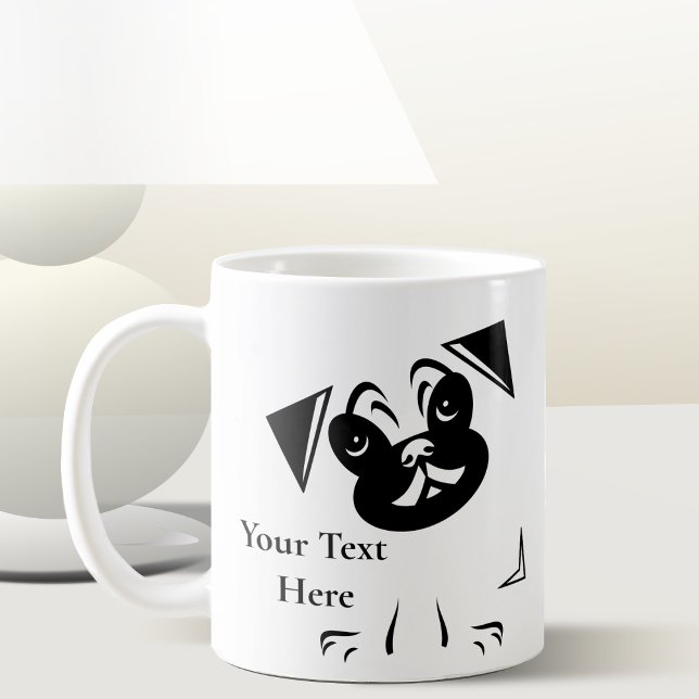 Caneca De Café Cão de Pug Lover (Criador carregado)