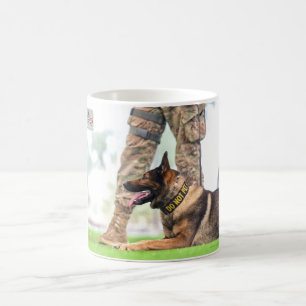 CANECA DE CAFÉ CÃO DE TRABALHO MILITAR DOS EUA