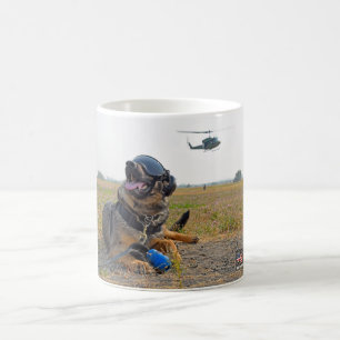 CANECA DE CAFÉ CÃO DE TRABALHO MILITAR DOS EUA