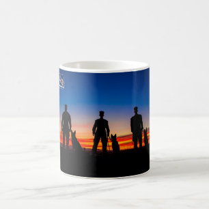 CANECA DE CAFÉ CÃO DE TRABALHO MILITAR DOS EUA