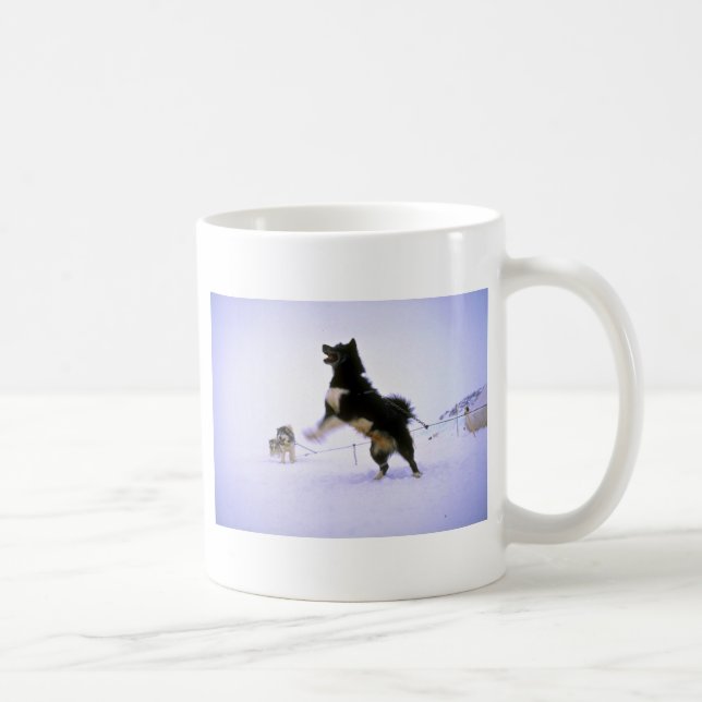 Caneca De Café Cão de trenó Excited (Direita)