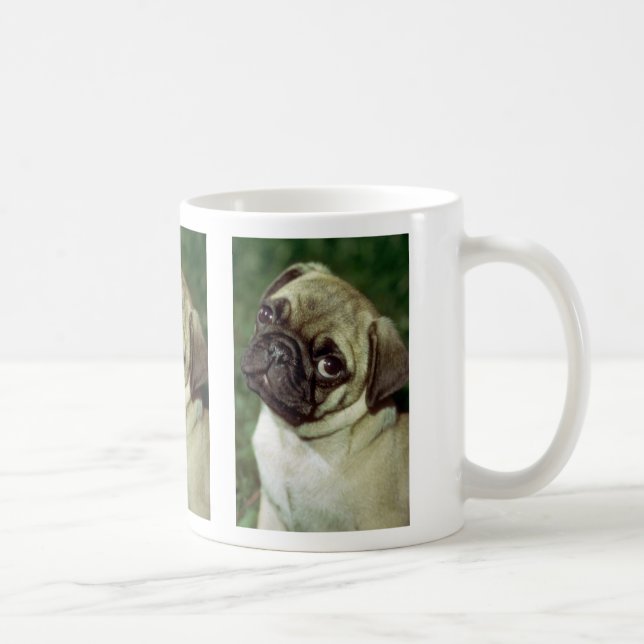 Caneca De Café Cão do Pug (Direita)