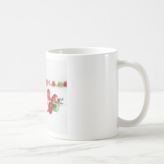 Caneca De Café Cão Dogue Alemão com Enfeites de Natal Presentes (Direita)