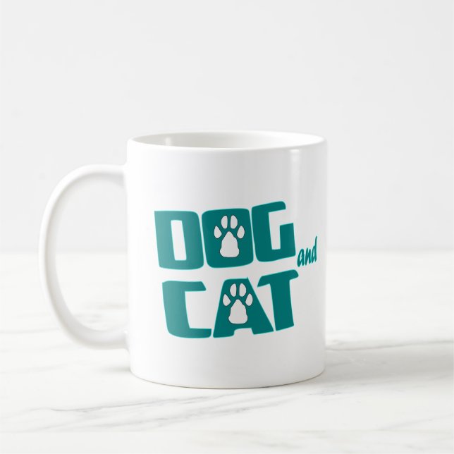 Caneca De Café cão e gato (Esquerda)