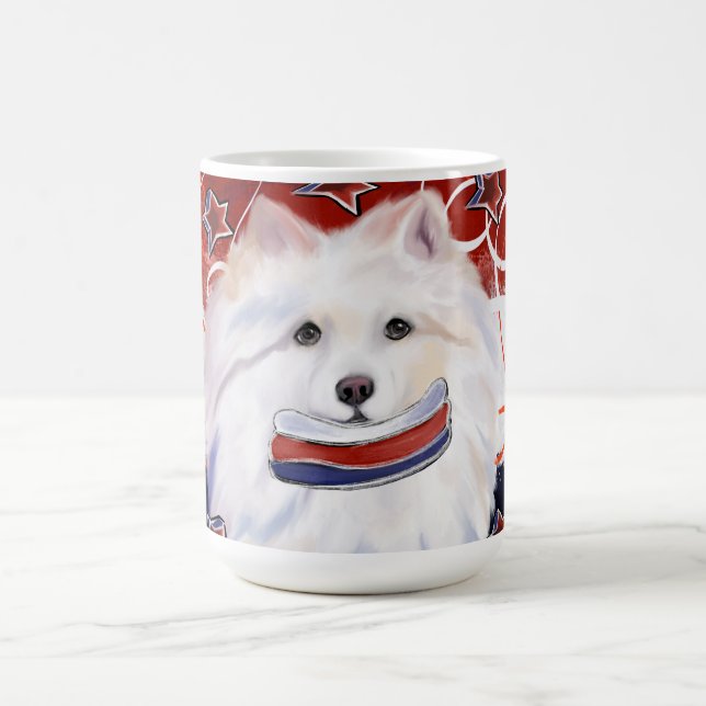 Caneca De Café Cão Esquimó Americano (Centro)
