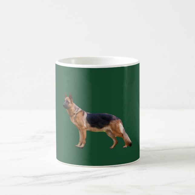 Caneca De Café Cão german shepherd (Centro)
