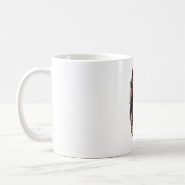 Caneca De Café Cão german shepherd (Esquerda)