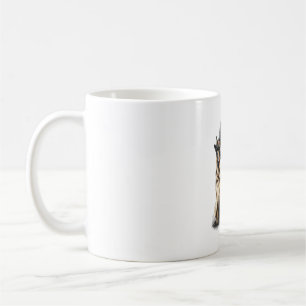 Caneca De Café Cão German shepherd do Halloween Ghost