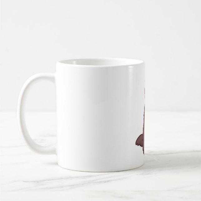 Caneca De Café Cão golden doodle Magia (Esquerda)