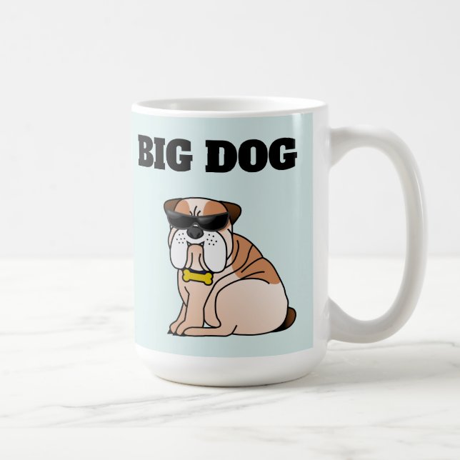 CANECA DE CAFÉ CÃO GRANDE ENGRAÇADA (Direita)
