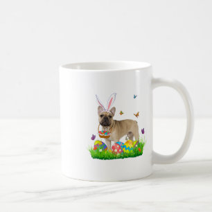 Caneca De Café Cão-Grande Francês Com Caça-Ovo De Páscoa