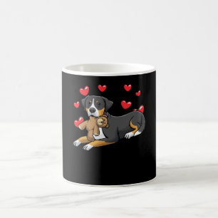 Caneca De Café Cão Grande Suíço De Montanha Com Animais Enchid