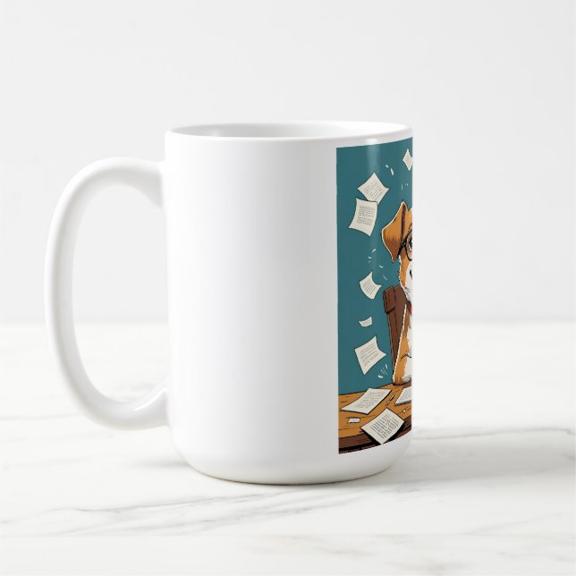 Caneca De Café Cão I Fala Fluente Woof - Pet Parent (Esquerda)