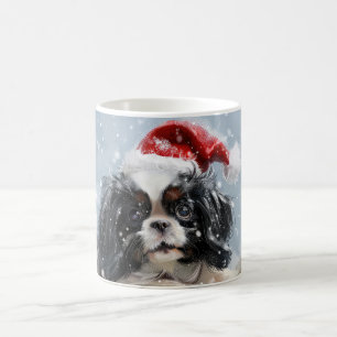 Caneca De Café Cão Japonês Chin Natal Festivo