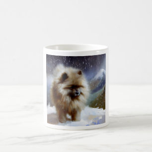 Caneca De Café Cão Keeshond