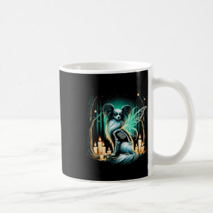 Caneca De Café Cão legal Papillon Cão Esqueleto Cachorro do Dia d