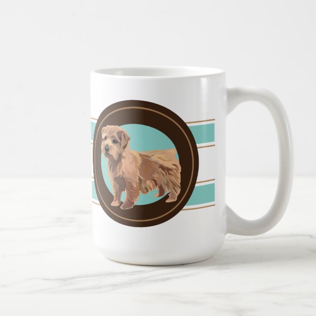 Caneca De Café Cão Norfolk terrier (Direita)
