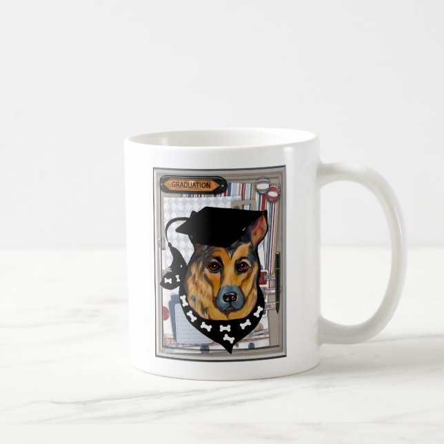 CANECA DE CAFÉ CÃO PASTOR ALEMÃO (Direita)
