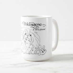 Caneca De Café Cão Pequinês