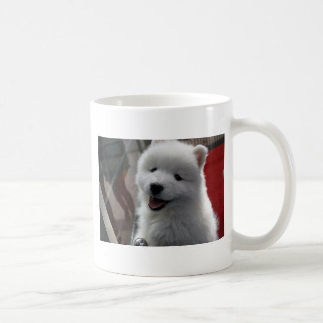 Caneca De Café Cão Samoyed (Direita)