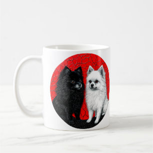 Caneca De Café cão spitz japonês