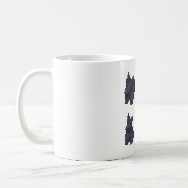 Caneca De Café Cão terrier escocês Magic (Esquerda)