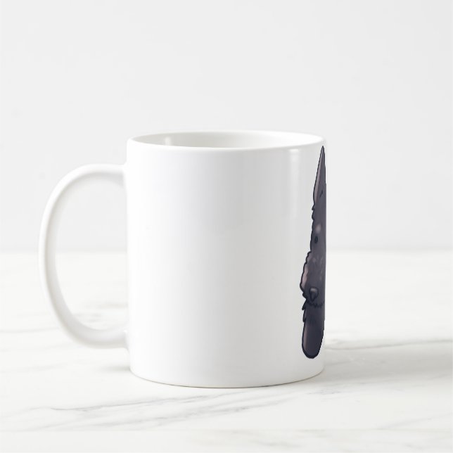 Caneca De Café Cão terrier escocês Magic (Esquerda)