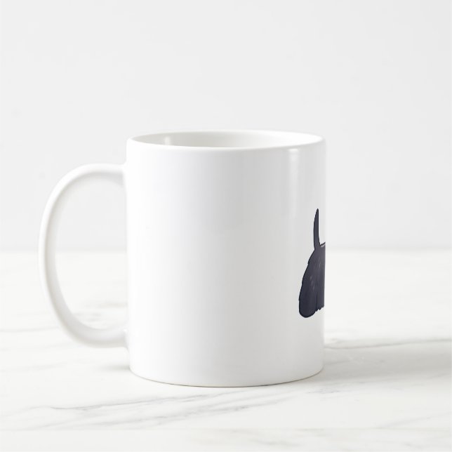 Caneca De Café Cão terrier escocês Magic (Esquerda)