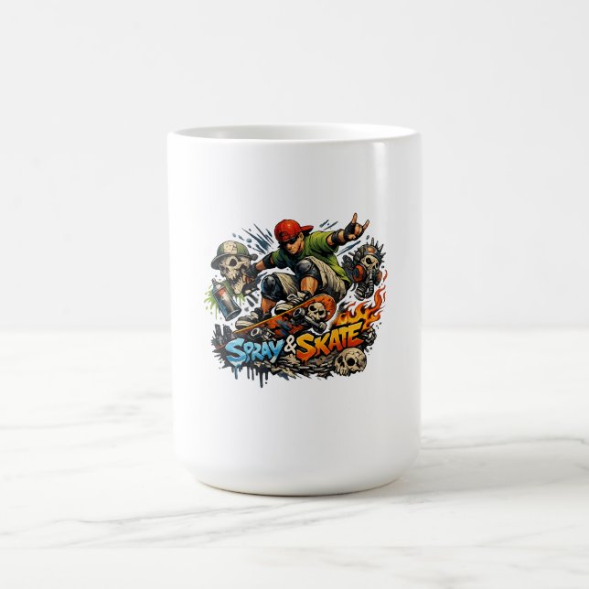 Caneca De Café Caos de Spray & Skate (Centro)