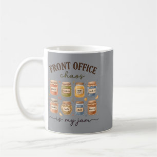 Caneca De Café Caos no Balcão de Atendimento É Secretária Escolar