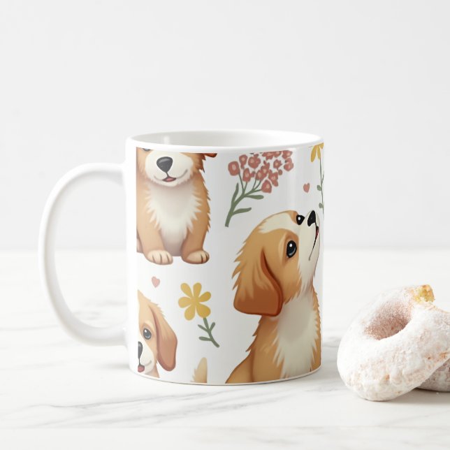 Caneca De Café Cãozinho (Com Donut)