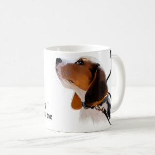 Caneca De Café Cãozinho de feijão com coleira