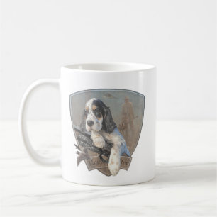 Caneca De Café Cãozinho do inglês Setter com uma espingarda cláss