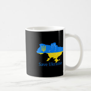 Caneca De Café Capa de Mapa Ucraniano de Paz da Pomba de Apoio à