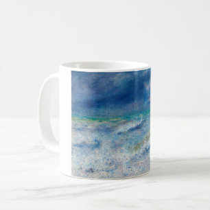 Caneca De Café Capa de Mar Azul por Impressionista Renoir