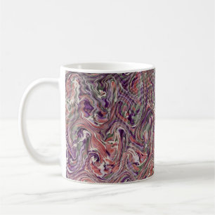 Caneca De Café Capa de papel marmoreado vitoriano colorido