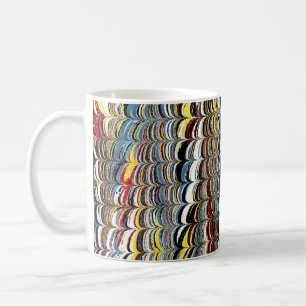 Caneca De Café Capa de papel marmoreado vitoriano colorido