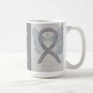 Caneca De Café Capa Personalizada de Arte Anjo de Sensibilizaçã