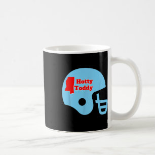 Caneca De Café Capacete de Futebol Hotty Toddy Com Contorno do Es